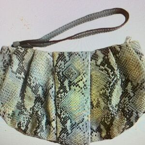 Simply Vera Vera Wang Faux Leather Snake Pattern Wristlet with Card Slots